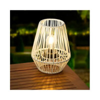LUMINEO Solarleuchte Tischlampe 20 x 25 cm (Ø x H)...
