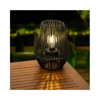 LUMINEO Solarleuchte Tischlampe 20 x 25 cm (Ø x H)...
