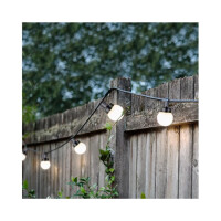 LUMINEO Lichterkette Kugel Innenbereich, Außenbereich 3 cm x 7,35 m (Ø x L) Energieeffizienzklasse: G gewichteter Energieverbrauch: 3 kWh/1.000h LED 50 LEDs Netzbetrieb