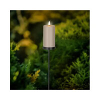 LUMINEO Solarleuchte Gartenstecker Kerze 7 x 117 cm...