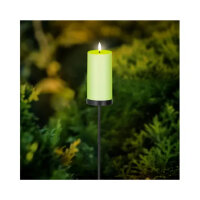 LUMINEO Solarleuchte Gartenstecker Kerze 7 x 117 cm...