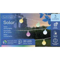LUMINEO Solarleuchte Lichterkette Kugel 2,3 x 290 cm...