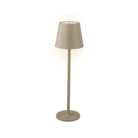 LUMINEO Tischleuchte Akku sand