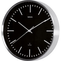 MAUL Funkuhr MAULfly 30,5cm Innenbereich Aluminium,...