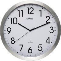 MAUL Funkuhr MAULmove Aluminium, gebürstet