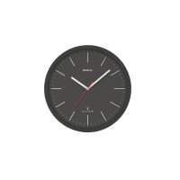 MAUL Funkuhr MAULjump ohne Alarmfunktion Kunststoff schwarz