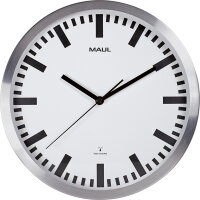 MAUL Funkuhr MAULpilot 30,5cm Innenbereich Aluminium,...