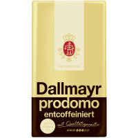 Dallmayr Kaffee prodomo entkoffeiniert gemahlen 500 g/Pack.