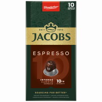 JACOBS Espressokapsel 10 Nespresso® Maschine Intenso...