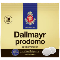 Dallmayr Kaffeepads prodomo 16 x 7 g/Pack.
