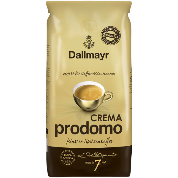 Dallmayr Kaffee Crema prodomo 100 % Arabica ganze Bohne 1.000 g/Pack.