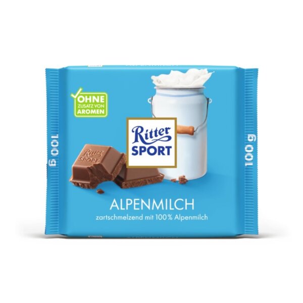 Ritter Sport Schokolade Alpenmilch 100g