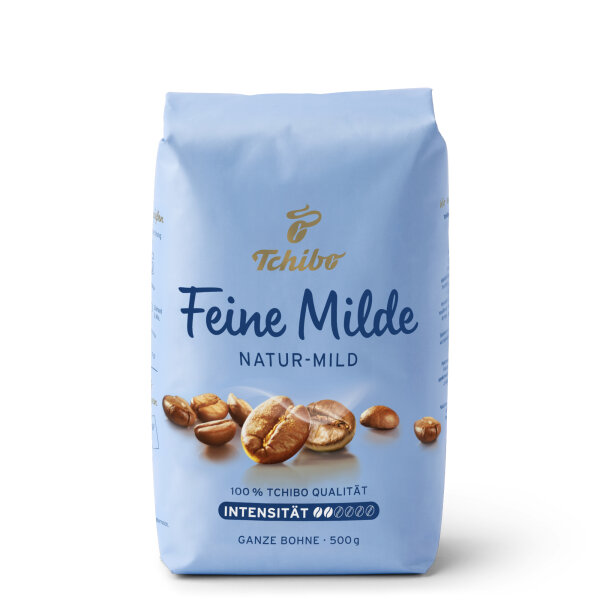 Tchibo Kaffee Feine Milde Natur-mild, 100 % Arabica ganze Bohne 500 g/Pack.