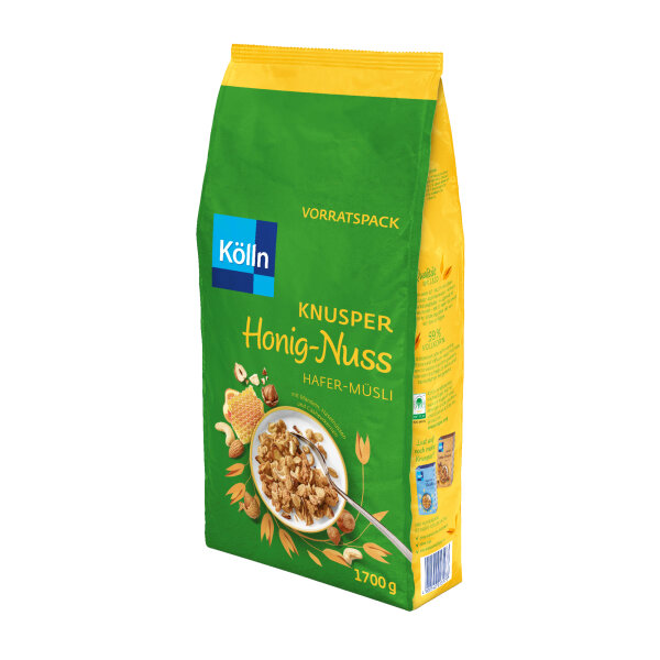 Kölln Müsli Knusper Honig-Nuss 4 x 1.700 g/Pack.