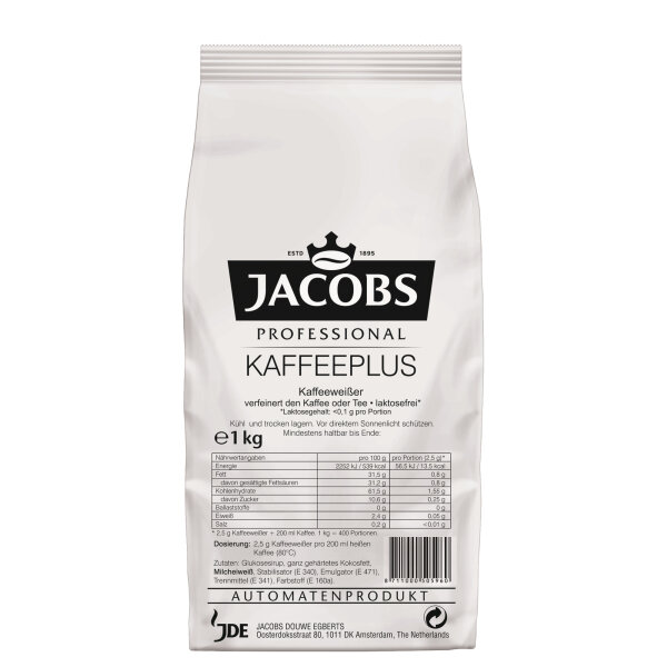 JACOBS Kaffeeweißer Kaffeeplus 1.000 g/Pack.