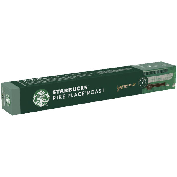Starbucks Kaffeekapsel Nespresso® Maschine Pike Place® Roast Intensität: 7 10 x 5,3 g/Pack.