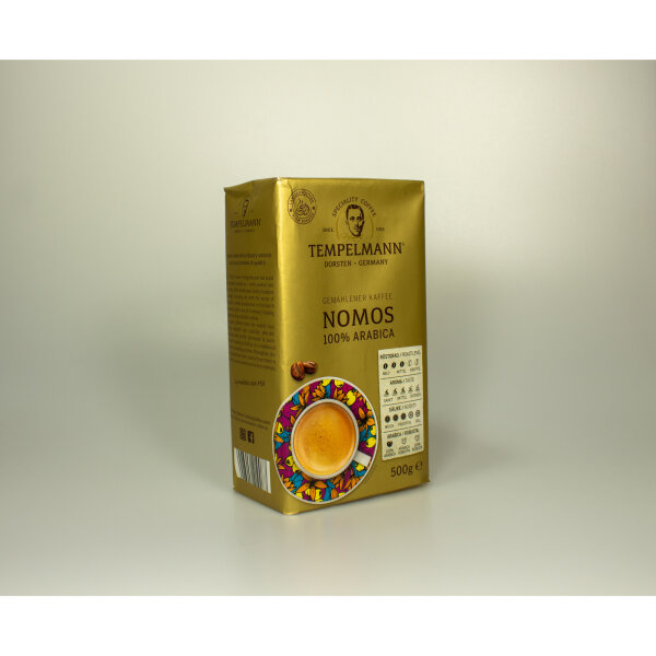 TEMPELMANN Kaffee Nomos 100 % Arabica gemahlen 500 g/Pack.
