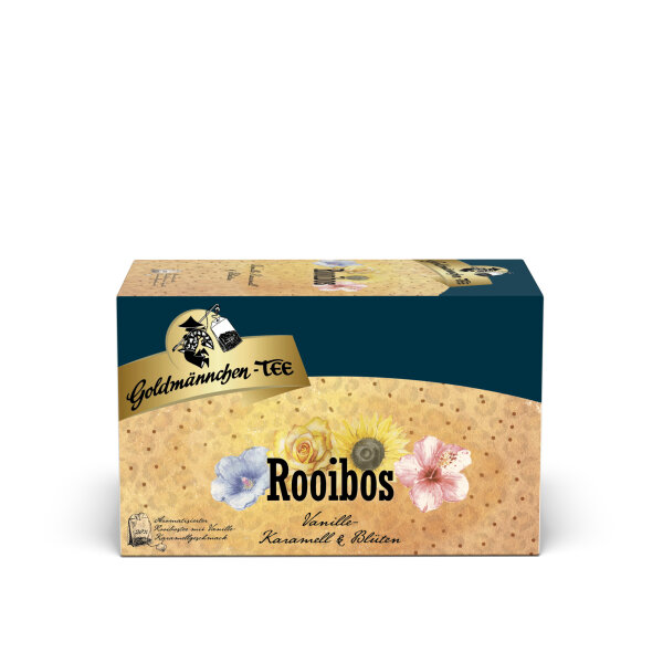 Goldmännchen Tee Rooibos Vanille-Karamell & Blüten 20 Btl./Pack.