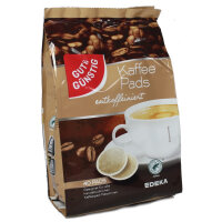GUT & GÜNSTIG Kaffeepads Decaf entkoffeiniert 40...