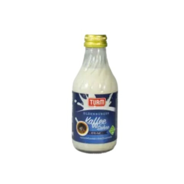 TURM Kaffeesahne Glasflasche 10%
