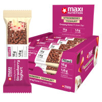 MaxiNutrition Proteinriegel Creamy Core Strawberry...