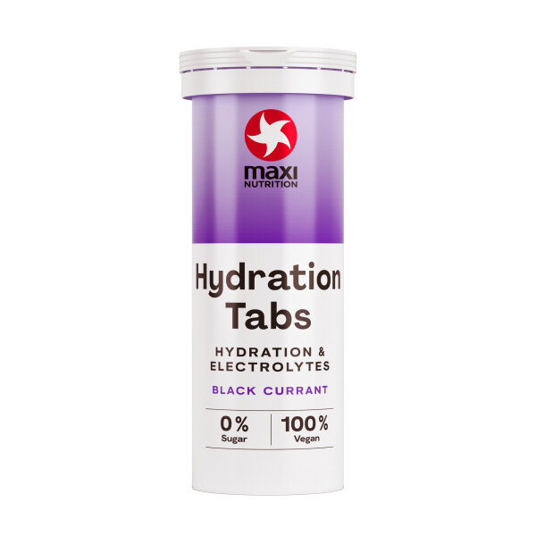 MaxiNutrition Nahrungsergänzungsmittel Hydration Tabs Hydration & Electrolytes Black Currant Brausetablette 10 x 4 g/Pack.