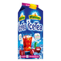 Pfanner Eistee Wildkirsche TetraPak 6 x 2 l/Pack.