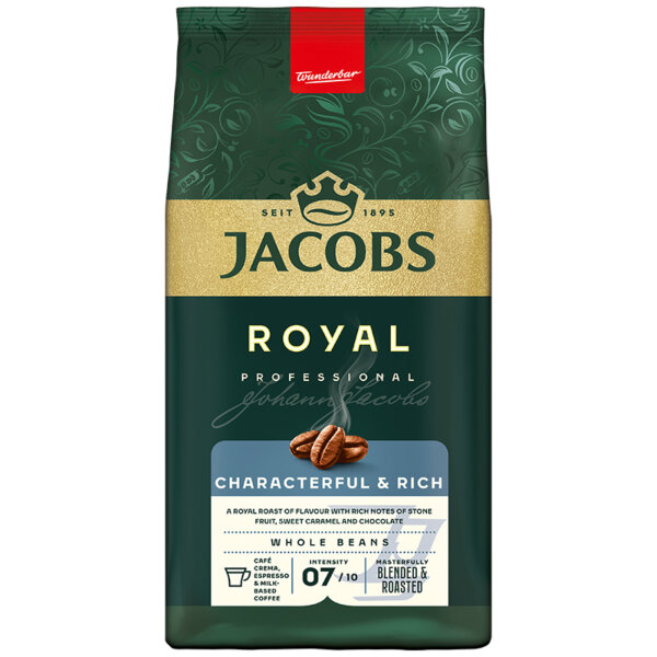 JACOBS Kaffee Royal Karamell, Schokolade ganze Bohne 1.000 g/Pack.