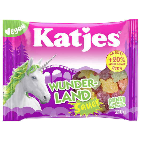 Katjes Fruchtgummi Wunderland Sauer 210 g/Pack.