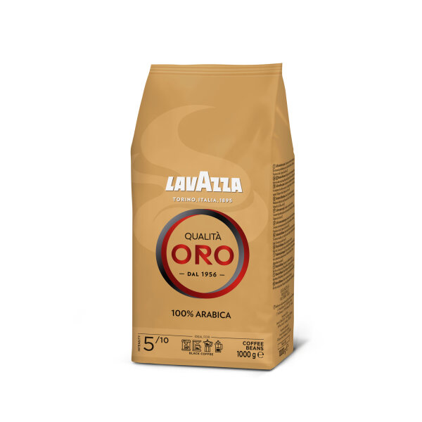 Lavazza Kaffee Qualita Oro 100 % Arabica ganze Bohne 1.000 g/Pack.