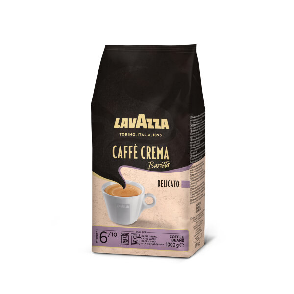 Lavazza Kaffee Caffè Crema Barista Delicato cremig, schokoladig ganze Bohne 1.000 g/Pack.