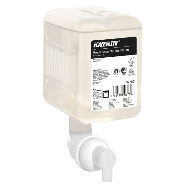 Katrin Schaumseife Neutral neutral dermatologisch getestet 4,5 Kartusche Kunststoff 0,5l