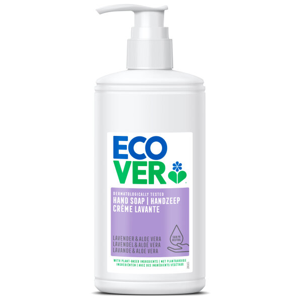 ecover Flüssigseife Lavendel dermatologisch getestet pH-Wert: 5-5,5 Ausführung des Behälters: Flasche Material des Behälters: Kunststoff 0,25l