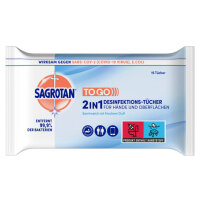 Sagrotan Desinfektionstücher To Go 2in1 Hand,...