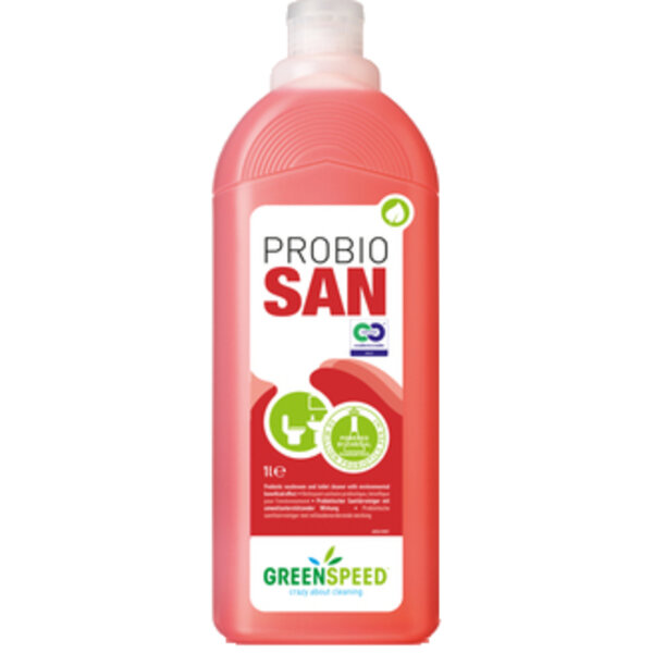 GREENSPEED Badreiniger Probio San nicht dermatologisch getestet pH-Wert: 7 Flasche Kunststoff, 25 % recycelt 1l