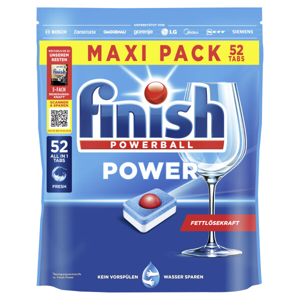 FINISH Spülmaschinentabs Power Fresh 52 St./Pack.