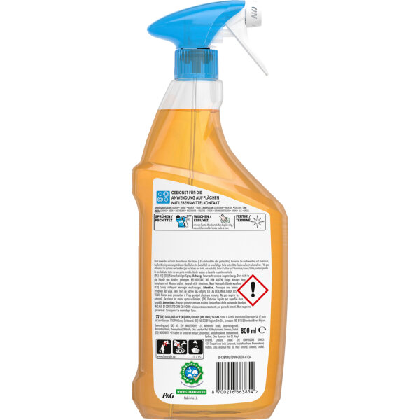 Meister Proper Küchenreiniger Sprühen Wischen Fertig Orange 7 Sprühflasche Kunststoff 0,8l