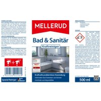 Mellerud Badreiniger orange pH-Wert: 0-1 Sprühflasche Kunststoff 0,5l