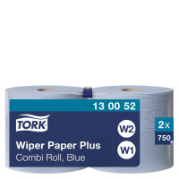 Tork Wischtücher 23,5 cm x 255 m (B x L) Papier blau...