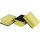 Reinigungsschwamm 8,7 x 5,3 x 2,6 cm (B x H x T) Polyurethan/Polyester gelb 3 St./Pack.