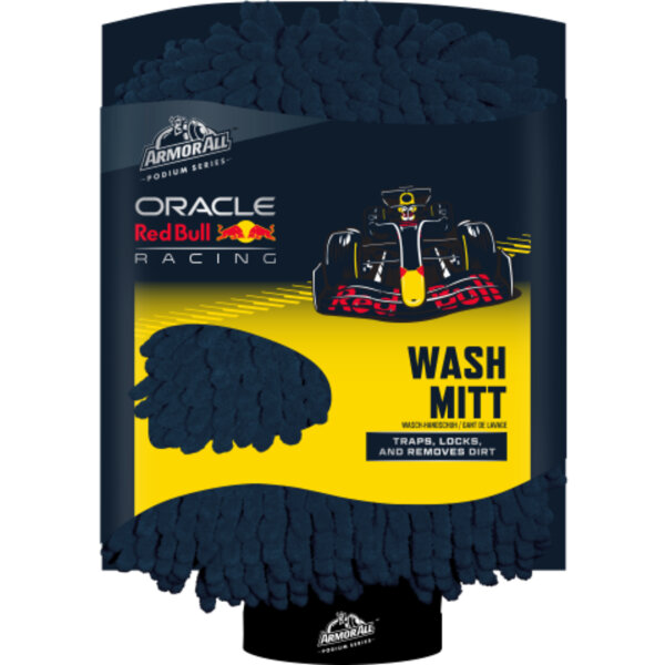 ARMOR ALL Waschhandschuh Oracle Red Bull Racing Auto waschbar 70 % Polyester, 30 % Polyamid schwarz