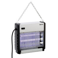 Bartscher Insektenvernichter IV-22 Leuchtstoffröhre UV-A 8m² 2 x 6W 220-240V Netzbetrieb inkl. Kette schwarz/silber