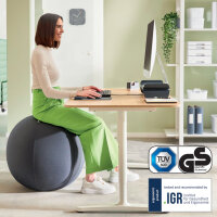Leitz Sitzball Ergo Active 65cm inkl. Stoffüberzug,...