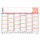 ZETTLER Tafelkalender 900 2026 6 Monate/1 Seite DIN A6 Mondphasen, Ferientermine Karton