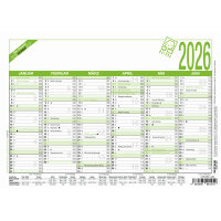 ZETTLER Tafelkalender 904 2026 6 Monate/1 Seite DIN A5...