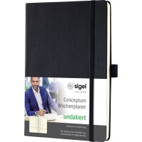 SIGEL Buchkalender Conceptum undatiert ca. DIN A5 1...