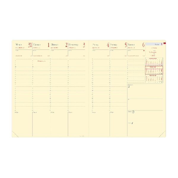 Quo Vadis Einlage Kalender Pre Prestige 2027 1 Woche/2 Seiten
