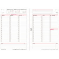 Chronoplan Einlage Kalender 2026 DIN A5 1 Woche/2 Seiten