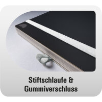 Chronoplan Buchkalender Black Edition 2026 DIN A5 1...