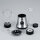 SEVERIN Standmixer SM 3737 Trinkbehälter, Deckel, Messeraufsatz Edelstahl, 3-flügelig Mixbehälter: 1.000 ml, Smoothie-Maker: 600ml 500W schwarz/silber